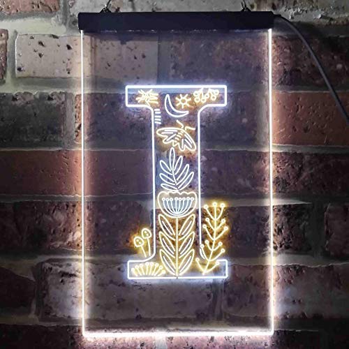 Family Name Letter I Monogram Initial LED Neon Light Sign - Way Up Gifts