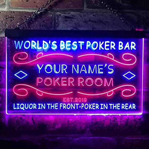 Buy Custom Poker Room Bar LED Neon Light Sign — Way Up Gifts