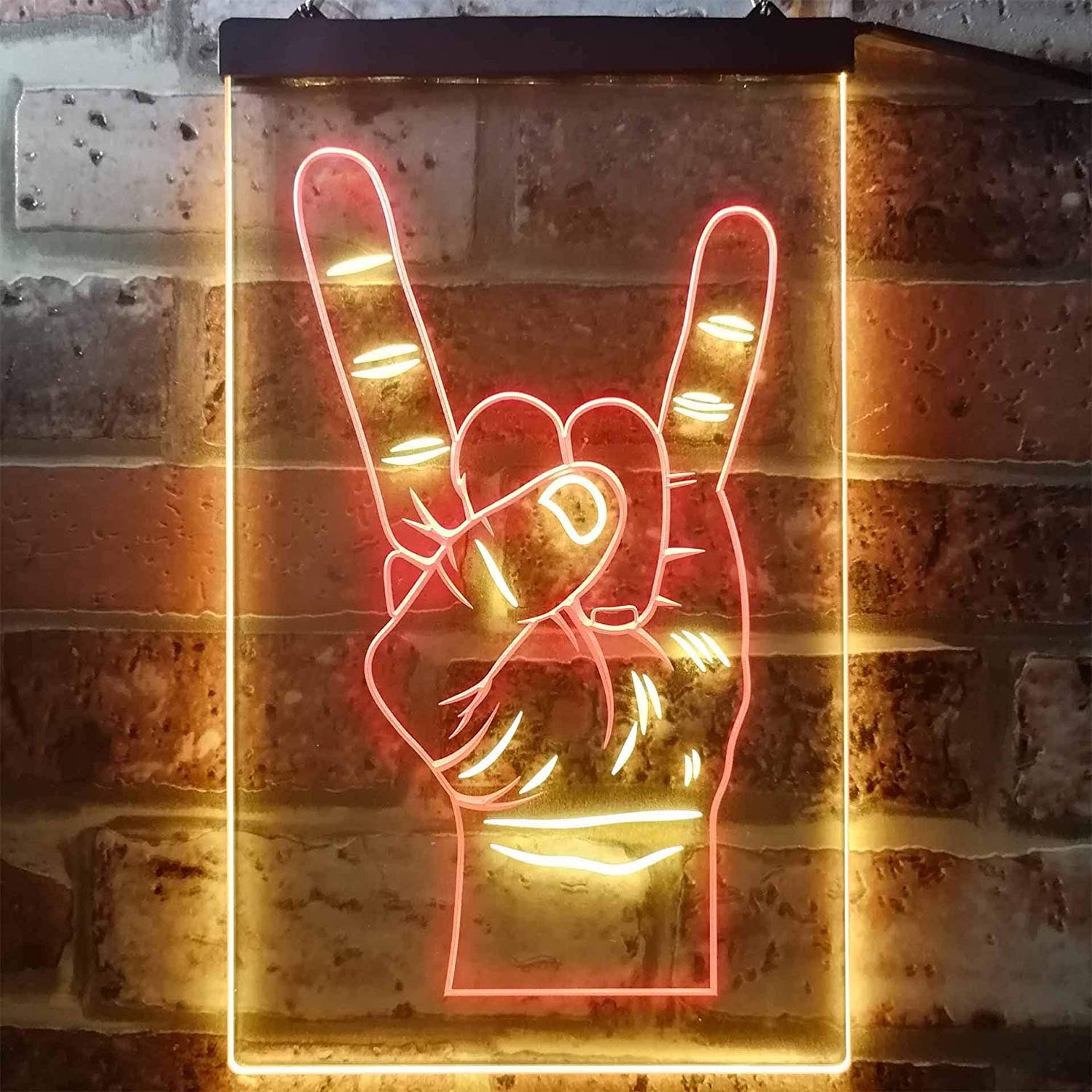 Buy Rock n Roll Hand Sign of the Horns LED Neon Light Sign — Way Up Gifts