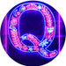 Family Name Letter Q Monogram Initial LED Neon Light Sign - Way Up Gifts