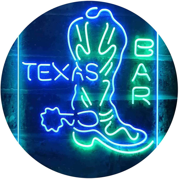 Cowboys Boots Texas Bar LED Neon Light Sign - Way Up Gifts