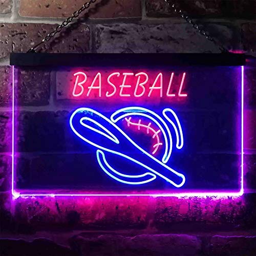 Baseball Man Cave Sports Wall Decor LED Neon Light Sign - Way Up Gifts