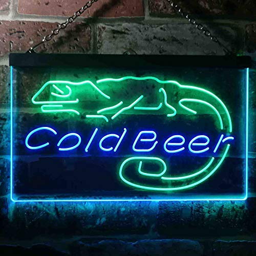 Lizard Cold Beer LED Neon Light Sign - Way Up Gifts