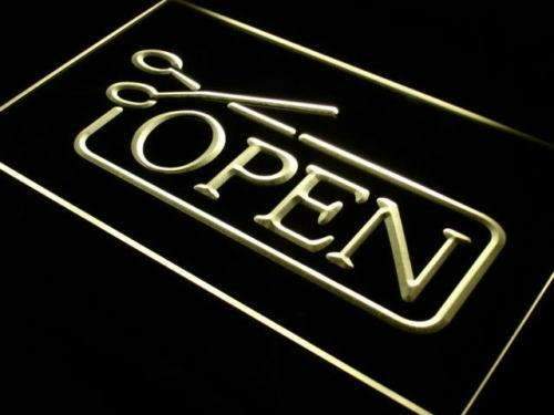 Barber Salon Haircut Open LED Neon Light Sign - Way Up Gifts