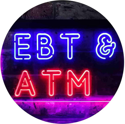 EBT & ATM LED Neon Light Sign - Way Up Gifts