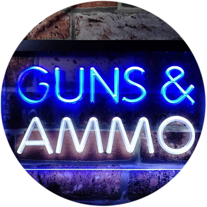 Guns Ammo LED Neon Light Sign - Way Up Gifts
