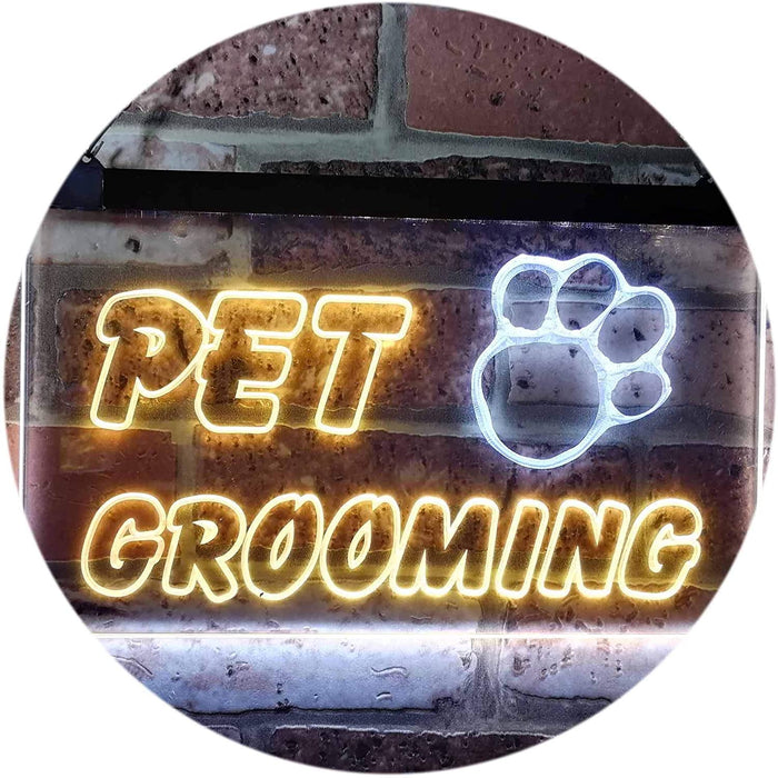 Paw Print Pet Grooming LED Neon Light Sign - Way Up Gifts