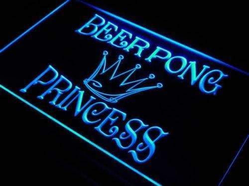 Beer Pong Princess LED Neon Light Sign - Way Up Gifts
