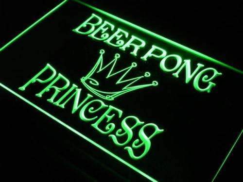 Beer Pong Princess LED Neon Light Sign - Way Up Gifts