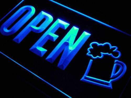 Beer Pub Bar Open LED Neon Light Sign - Way Up Gifts