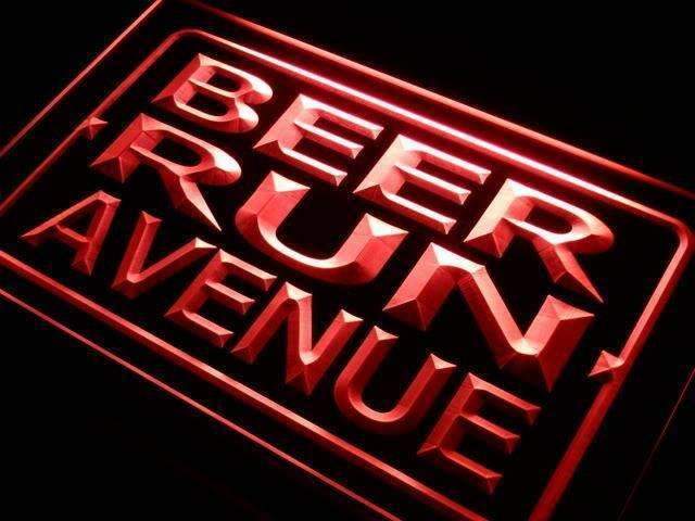 Beer Run Avenue LED Neon Light Sign - Way Up Gifts