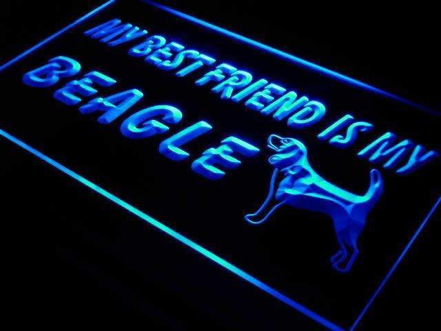 Best Friend Beagle LED Neon Light Sign - Way Up Gifts