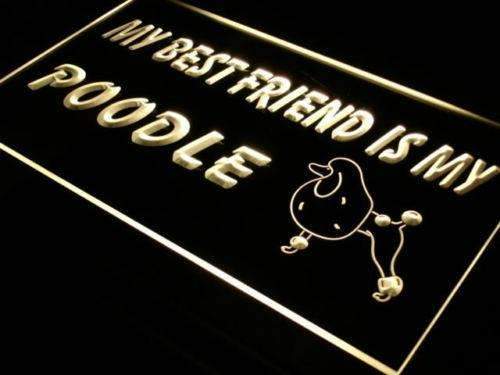 Best Friend Poodle LED Neon Light Sign - Way Up Gifts