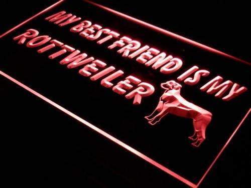 Best Friend Rottweiler LED Neon Light Sign - Way Up Gifts