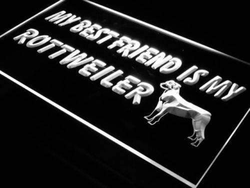 Best Friend Rottweiler LED Neon Light Sign - Way Up Gifts