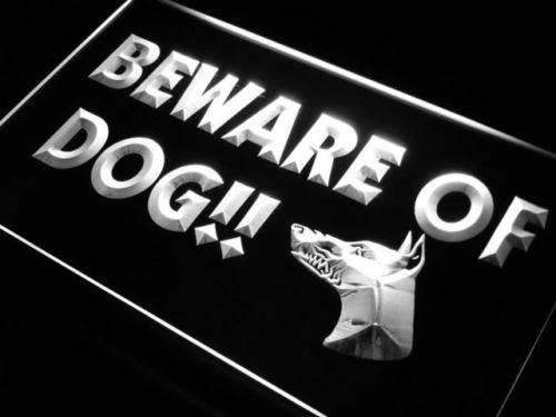 Beware of Dog LED Neon Light Sign - Way Up Gifts