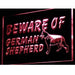 Beware of German Shepherd LED Neon Light Sign - Way Up Gifts