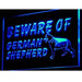 Beware of German Shepherd LED Neon Light Sign - Way Up Gifts