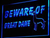 Beware of Great Dane LED Neon Light Sign - Way Up Gifts