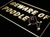 Beware of Poodle LED Neon Light Sign - Way Up Gifts
