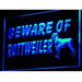 Beware of Rottweiler LED Neon Light Sign - Way Up Gifts