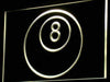 Billiards Eight Ball LED Neon Light Sign - Way Up Gifts