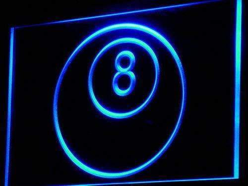Billiards Eight Ball LED Neon Light Sign - Way Up Gifts