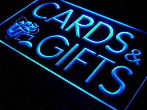 Birthday Cards Gift Shop LED Neon Light Sign - Way Up Gifts