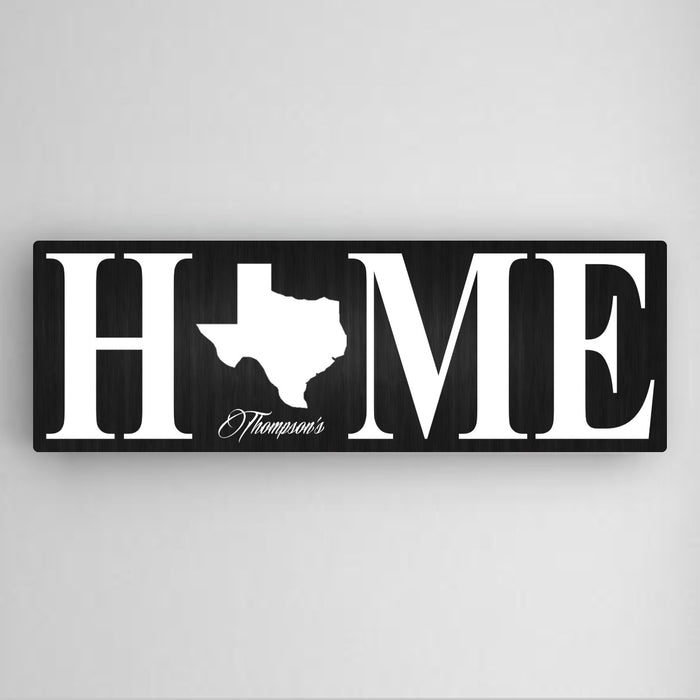 Personalized Home State Canvas - Way Up Gifts