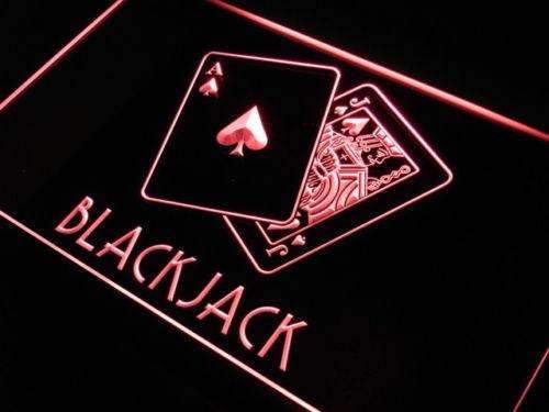Blackjack Poker LED Neon Light Sign - Way Up Gifts