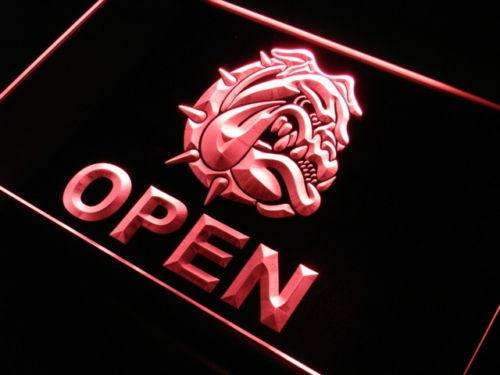 Bulldog Open LED Neon Light Sign - Way Up Gifts