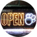 Open Paw Print Dog Grooming LED Neon Light Sign - Way Up Gifts