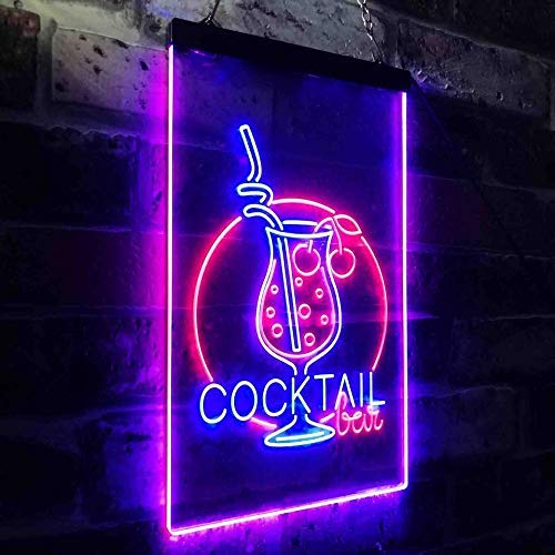 Cocktail Bar LED Neon Light Sign - Way Up Gifts