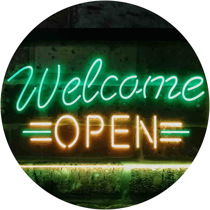 Welcome Open LED Neon Light Sign - Way Up Gifts