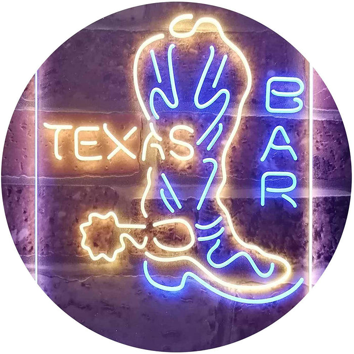 Cowboys Boots Texas Bar LED Neon Light Sign - Way Up Gifts