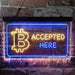 Bitcoin Accepted Here LED Neon Light Sign - Way Up Gifts