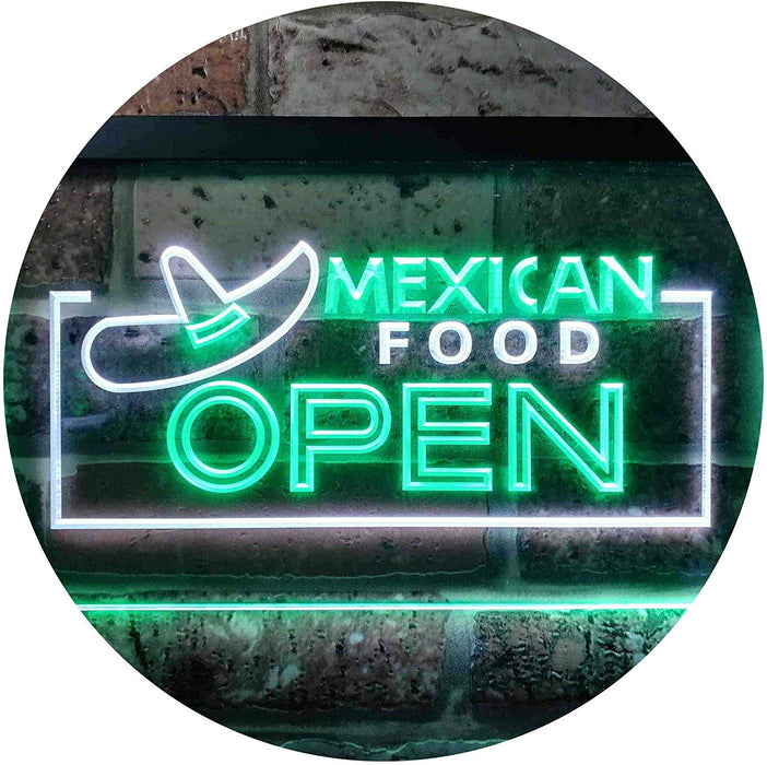 Restaurant Mexican Food Open LED Neon Light Sign - Way Up Gifts