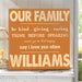Personalized Rules of Our Family Canvas Print - Way Up Gifts