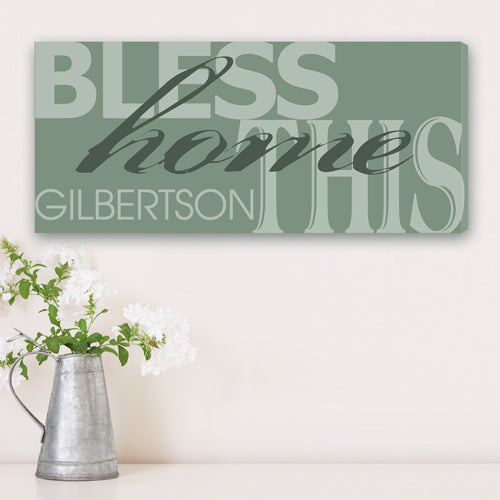 Personalized Our Home Canvas Print - Way Up Gifts