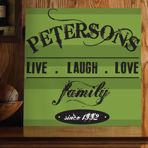 Personalized Live.Laugh.Love Canvas Print - Way Up Gifts