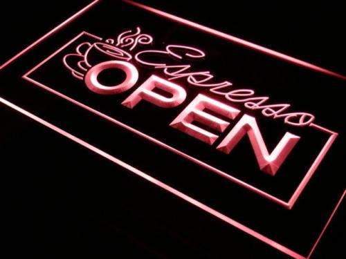 Cafe Espresso Open LED Neon Light Sign - Way Up Gifts