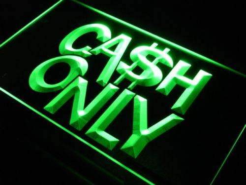 Buy Cash Only Neon Light Sign — Way Up Gifts