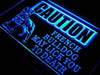 Caution French Bulldog LED Neon Light Sign - Way Up Gifts