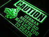 Caution German Shepherd LED Neon Light Sign - Way Up Gifts