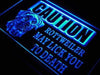 Caution Rottweiler LED Neon Light Sign - Way Up Gifts