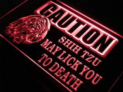 Caution Shih Tzu LED Neon Light Sign - Way Up Gifts