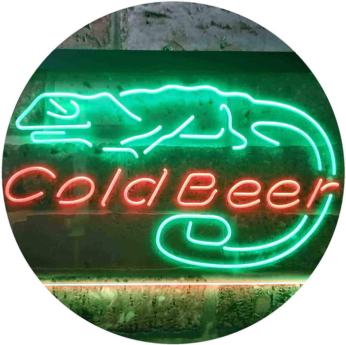 Lizard Cold Beer LED Neon Light Sign - Way Up Gifts