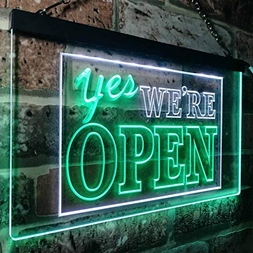 Buy Yes! WE ARE OPEN LED Neon Sign  Open Neon Signs from Best Buy Neon  Signs