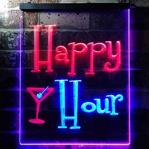 Buy Happy Hour Cocktails Bar LED Neon Light Sign – Way Up Gifts