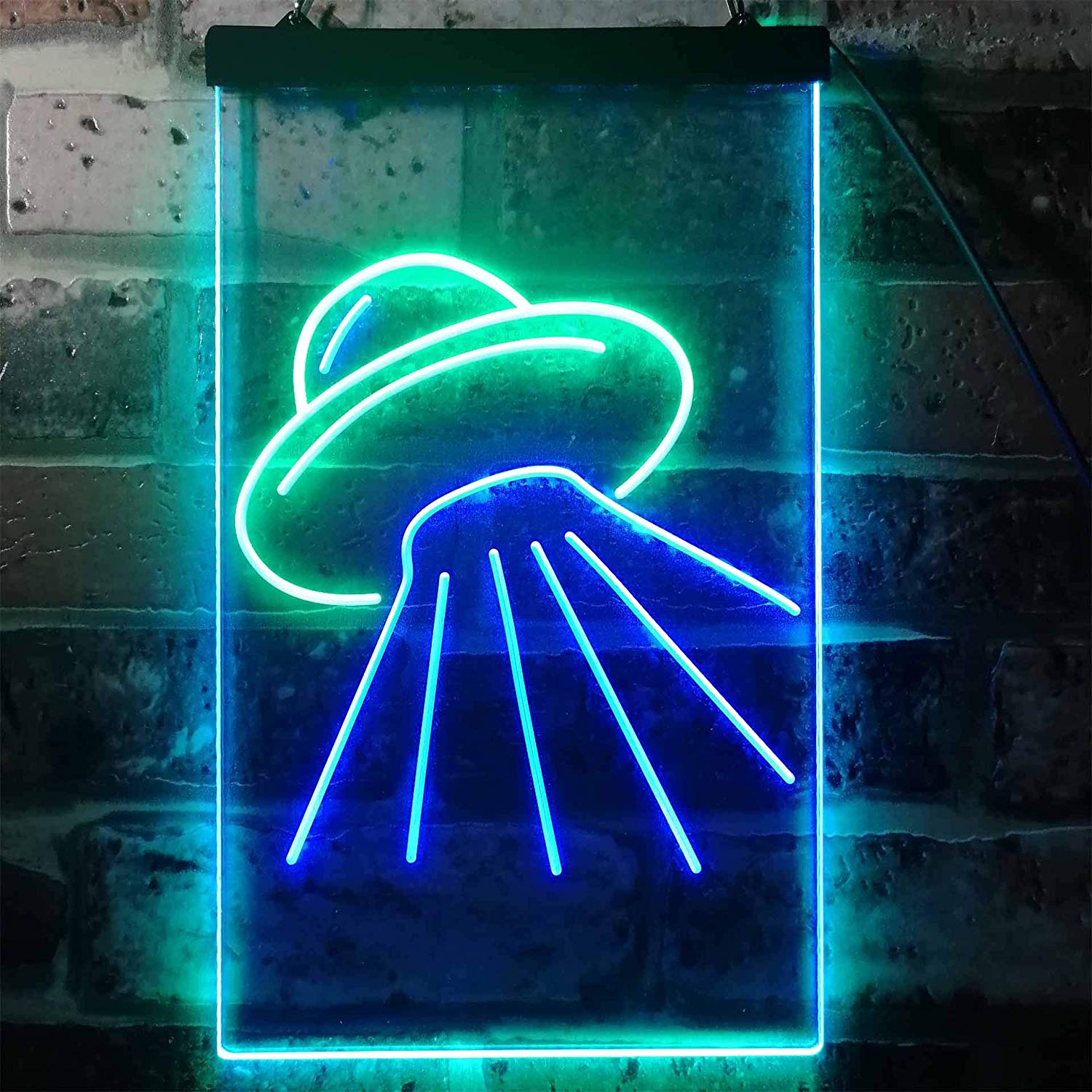 Led Neon Sign Light Smoking Alien, Green Neon Light Sign